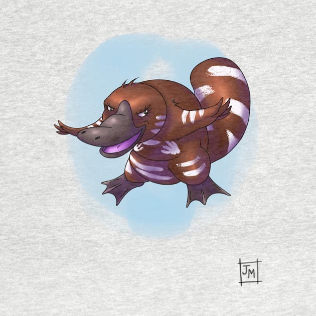 Platypus - Cute Australian Animal Art by Fae Visions Boutique